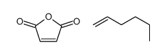 furan-2,5-dione,hex-1-ene Structure