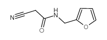 2-氰基-N-(2-呋喃基甲基)乙酰胺结构式