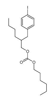 hexyl 2-[(4-iodophenyl)methyl]hexyl carbonate Structure