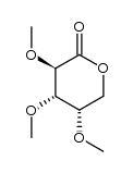 2,3,4-tri-O-methyl-L-arabinono-1,5-lactone Structure