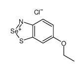 6-ethoxy-1,2,3-benzothiaselenazol-2-ium,chloride结构式
