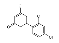 3-chloro-5-(2,4-dichlorophenyl)cyclohex-2-en-1-one Structure
