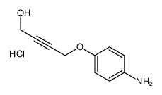 4-(4-aminophenoxy)but-2-yn-1-ol,hydrochloride结构式