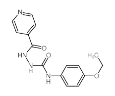 3-(4-ethoxyphenyl)-1-(pyridine-4-carbonylamino)urea结构式