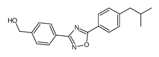 4-(5-(4-isobutylphenyl)-1,2,4-oxadiazol-3-yl)phenylmethanol Structure