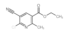 6-氯-5-氰基-2-甲基烟酸乙酯结构式