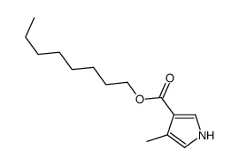 octyl 4-methyl-1H-pyrrole-3-carboxylate结构式