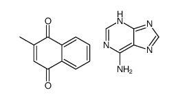 2-methylnaphthalene-1,4-dione,7H-purin-6-amine Structure