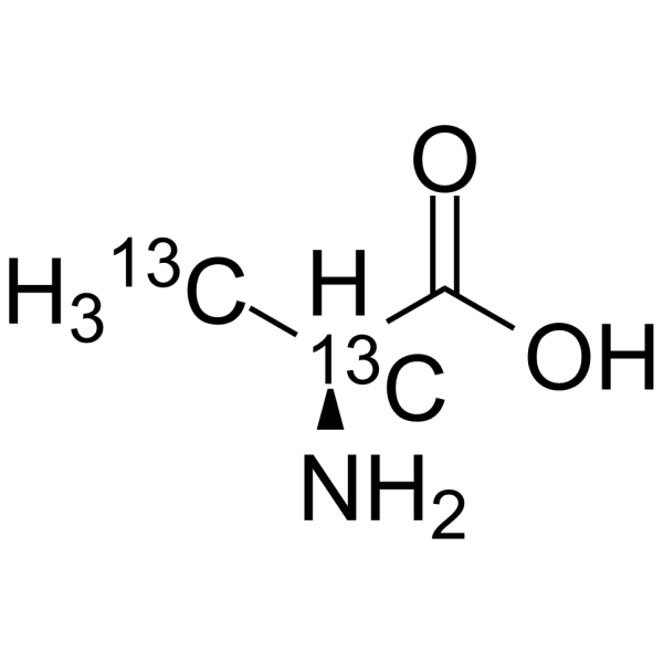 L-Alanine-13C2结构式