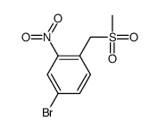 Benzene, 4-bromo-1-[(Methylsulfonyl)Methyl]-2-nitro- Structure