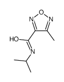 4-methyl-N-propan-2-yl-1,2,5-oxadiazole-3-carboxamide结构式
