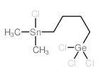 Germane, trichloro[4-(chlorodimethylstannyl)butyl]- Structure