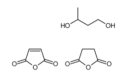 butane-1,3-diol,furan-2,5-dione,oxolane-2,5-dione Structure
