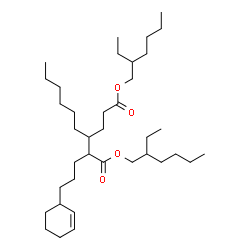 2-ethylhexyl 5(or 6)-[[(2-ethylhexyl)oxy]carbonyl]-4-hexylcyclohex-2-ene-1-octanoate Structure