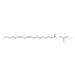 (9Z,12Z)-9,12-Octadecadienoic Acid (2S)-2,3-Dihydroxypropyl Ester结构式