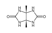 tetrahydro-3a,6a-dimethylimidazo<4,5-d>imidazole-2,5(1H,3H)-dione结构式