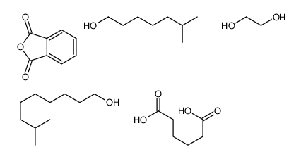 己二酸与1,2-乙二醇和1,3-异苯并呋喃二酮异辛酸异癸酯的聚合物结构式