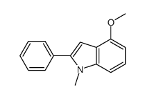 4-methoxy-1-methyl-2-phenylindole Structure