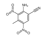 2-amino-4-methyl-3,5-dinitrobenzonitrile结构式