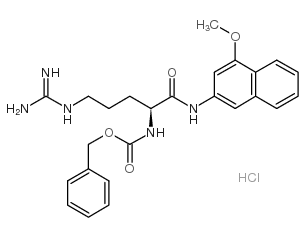 ZL-精氨酸-4-甲氧基-β-萘酰胺盐酸盐结构式