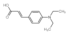 4-(N,N-二乙基氨基)肉桂酸结构式
