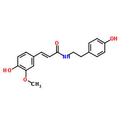Cis-N-阿魏酰酪胺结构式