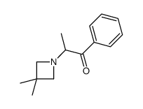 1-Propanone,2-(3,3-dimethyl-1-azetidinyl)-1-phenyl-(9CI) Structure