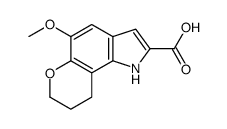 5-methoxy-1,7,8,9-tetrahydropyrano[2,3-g]indole-2-carboxylic acid Structure