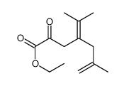 ethyl 6-methyl-2-oxo-4-propan-2-ylidenehept-6-enoate结构式