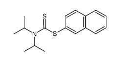 naphthalen-2-yl diisopropylcarbamodithioate结构式