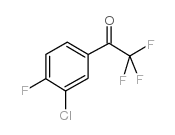 3'-氯-2,2,2,4'-四氟苯乙酮结构式