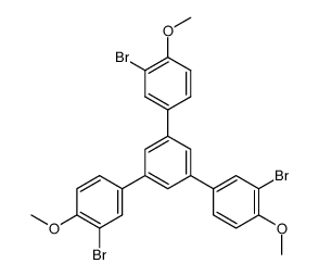 1,3,5-tris(3-bromo-4-methoxyphenyl)-benzene Structure