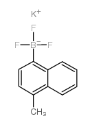 (4-甲基-1-萘)三氟硼酸钾结构式