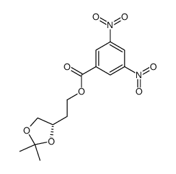 3,5-dinitrobenzoate of (3S)-3,4-(isopropylidenedioxy)butan-1-ol结构式