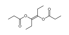 (1,2-Diethyl-1,2-ethendiyl)-dipropionat Structure