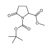 1-叔丁基 2-甲基 5-氧代吡咯烷-1,2-二羧酸酯结构式