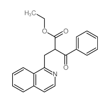 ethyl 2-(isoquinolin-1-ylmethyl)-3-oxo-3-phenyl-propanoate Structure