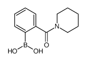 [2-(1-哌啶羰基)苯基]-硼酸结构式