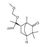(1S,4R,6R)-6-[2-(methoxymethyloxy)but-3-en-2-yl]-1,3,3-trimethylbicyclo[2.2.2]octan-2-one Structure
