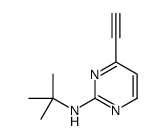 N-tert-butyl-4-ethynylpyrimidin-2-amine Structure