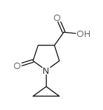 1-环丙基-5-氧代吡咯烷-3-羧酸结构式