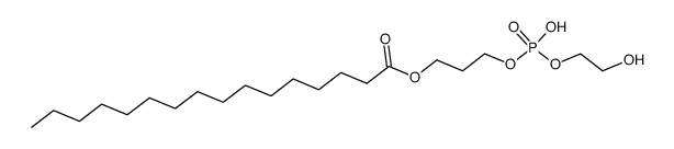 Palmitoyl-propandiol-(1,3)-phosphorsaeure-glykolester结构式