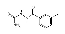 2-(3-methylbenzoyl)hydrazinecarbothioamide结构式