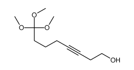 8,8,8-trimethoxyoct-3-yn-1-ol结构式