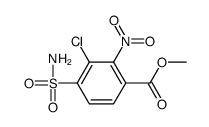methyl 3-chloro-2-nitro-4-sulfamoylbenzoate结构式