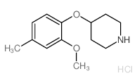 4-2-甲氧基-4-甲基苯氧基哌啶结构式