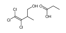 propanoic acid,3,4,4-trichloro-2-methylbut-3-en-1-ol结构式