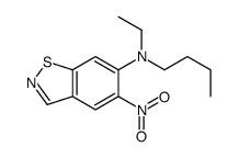 N-butyl-N-ethyl-5-nitro-1,2-benzothiazol-6-amine Structure