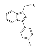 C-[3-(4-CHLORO-PHENYL)-IMIDAZO[1,5-A]PYRIDIN-1-YL]-METHYLAMINE结构式