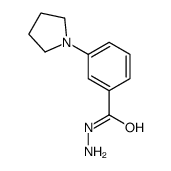 3-(1-吡咯烷基)苯甲酸酰肼结构式